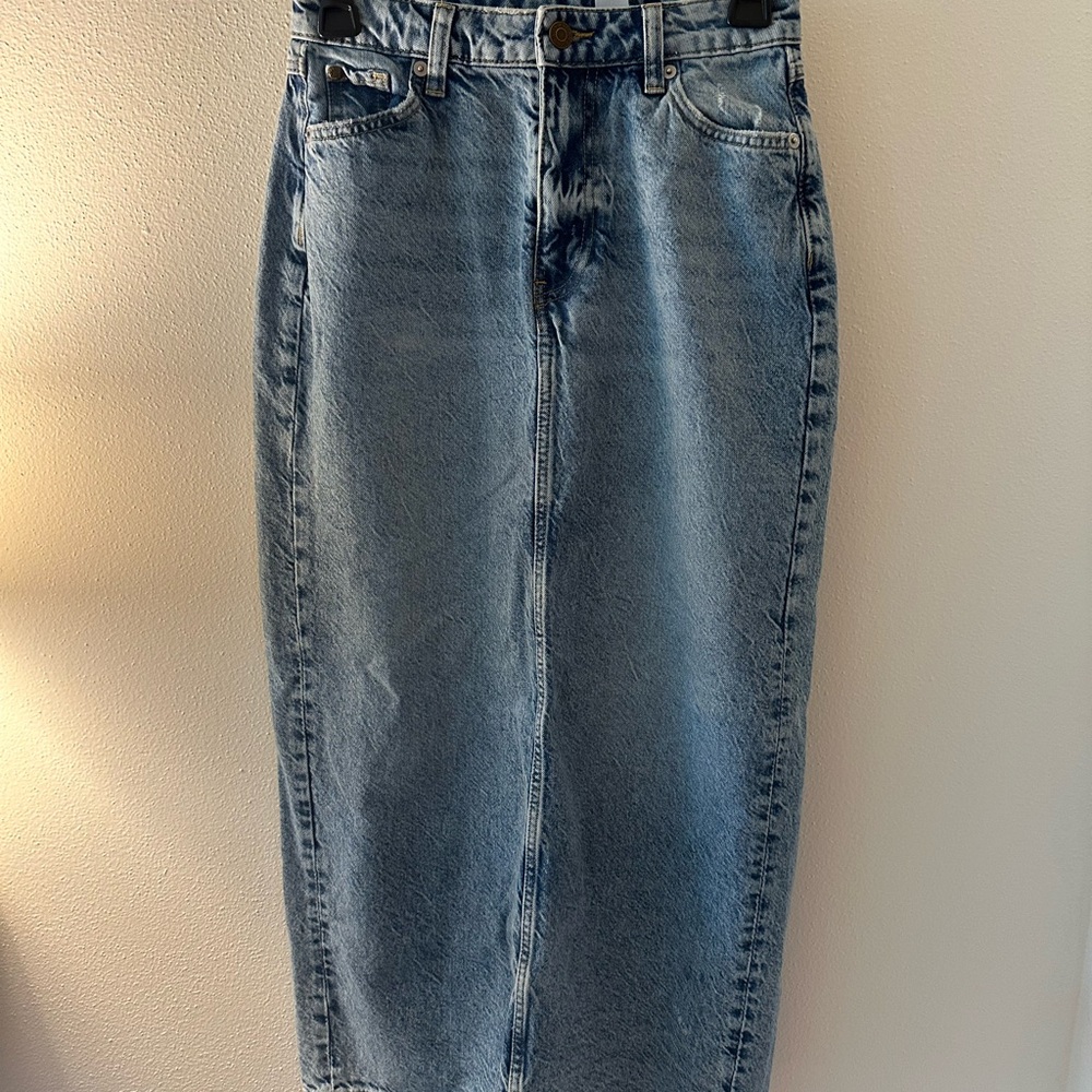 Denim Pencil Skirt